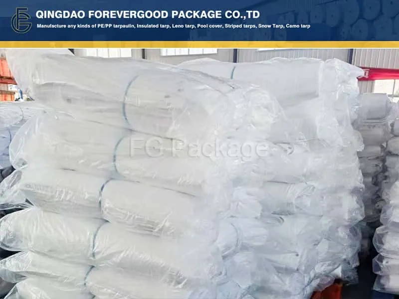 Белое одеяло из полиэтилена плотностью 70 г/м², 12x20 футов