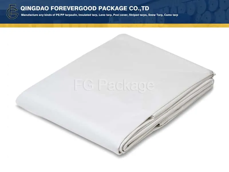 Белый брезент из полиэтилена, обработанный ультрафиолетовым излучением