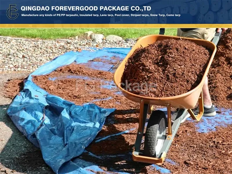 Лист брезента PE, используемый на земле