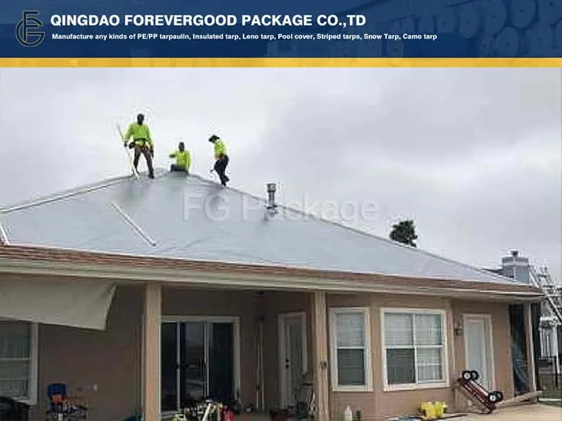 Водонепроницаемый UV PE брезентовый чехол для крыши