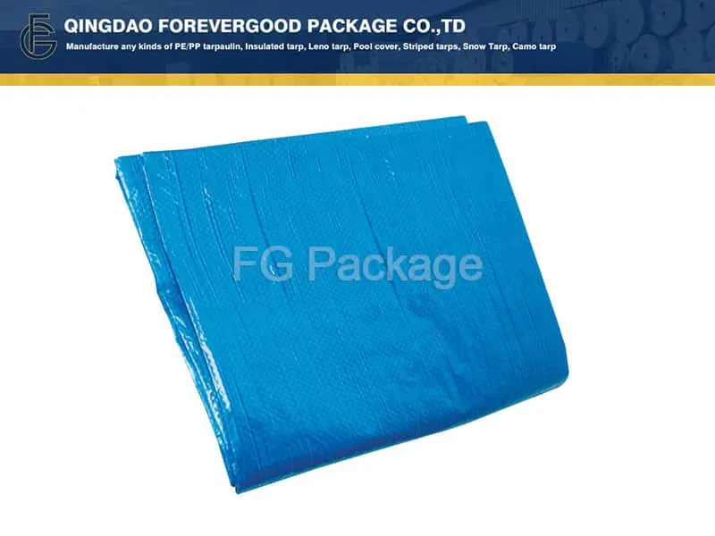 Синий легкий полипропиленовый брезент