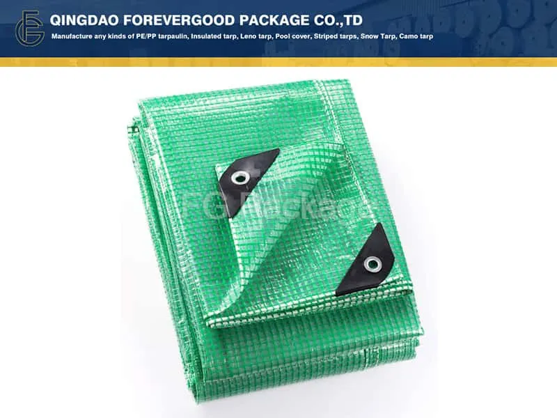 Зеленое брезентовое полотно LENO 120GSM